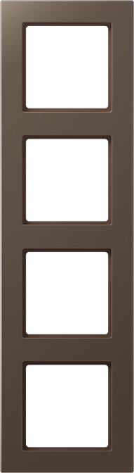 Jung Rahmen 4fach mokka waage-/senkrecht AC 584 MO günstig online kaufen