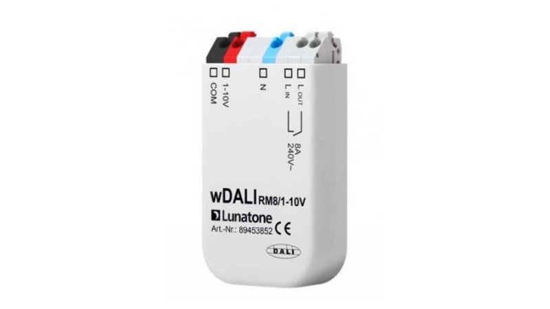 Lunatone Light management Wireless Interface Module wDALI RM8 0-10V-PWM