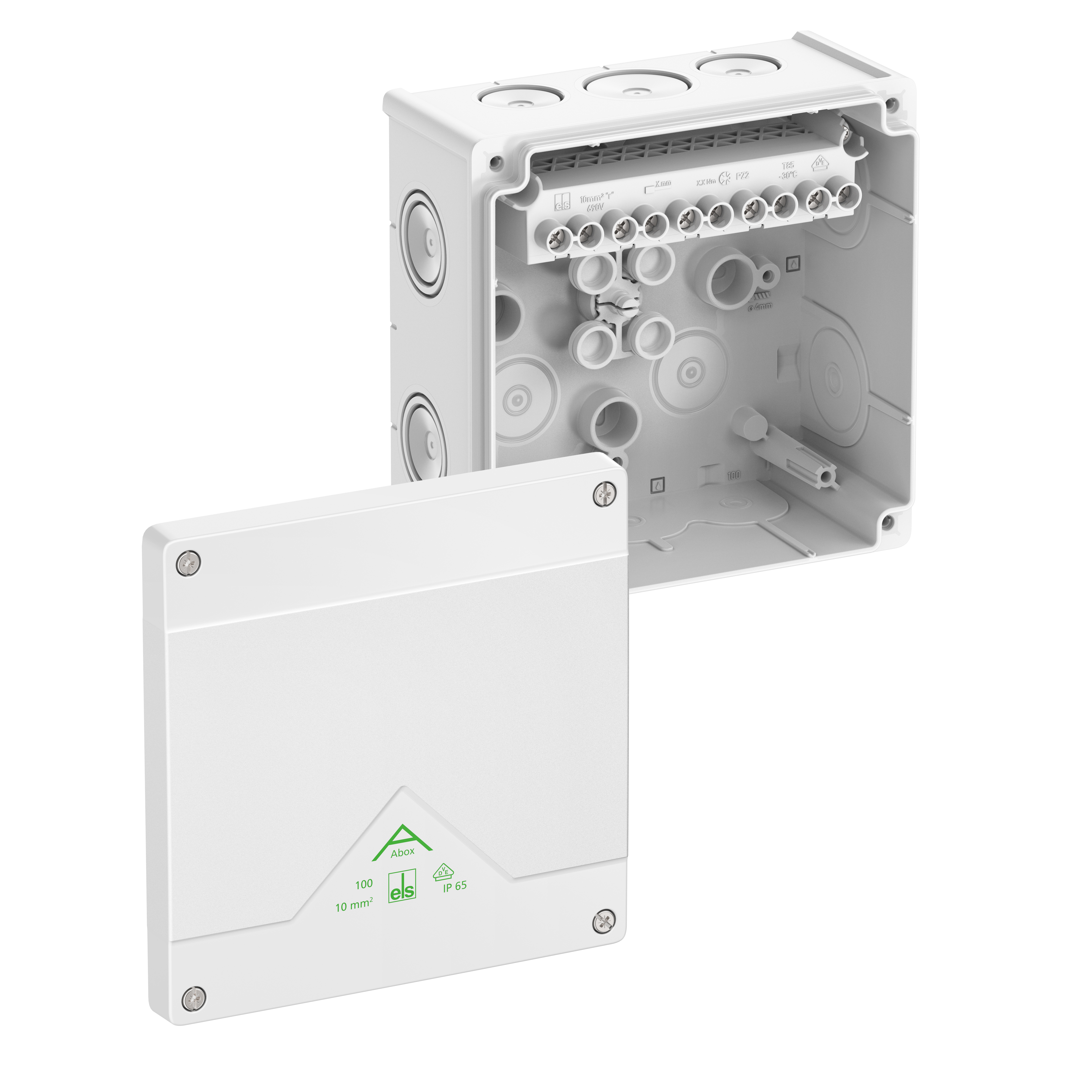 Spelsberg Abzweigkasten IP66, 10qm Abox 100-10Â²/w