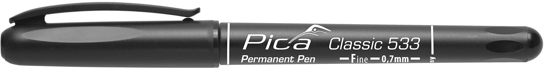 Pica-Marker Permanent Pen F, 0,7mm, schwarz 533/46