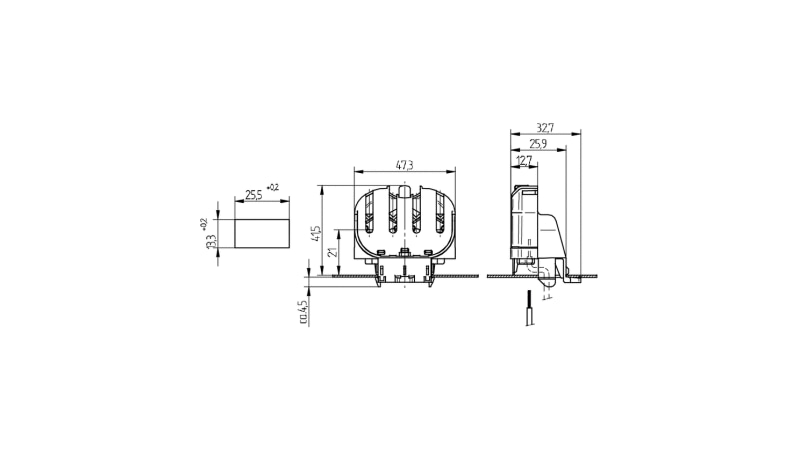 BJB Lampenfassung 2G11 für CFL/TC-L 26.746.1001.84