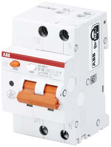 ABB Stotz S&J Brandschutzschalter +FI/LS B16/0,03, 6kA, 3TE DS-ARC1 B16 A30 - 2CSA255103R1165