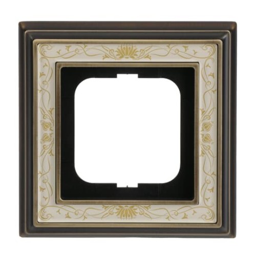 Busch-Jaeger Rahmen 1-fach ms/antik Deko elf/ws 1721-846 - 2CKA001754A4663