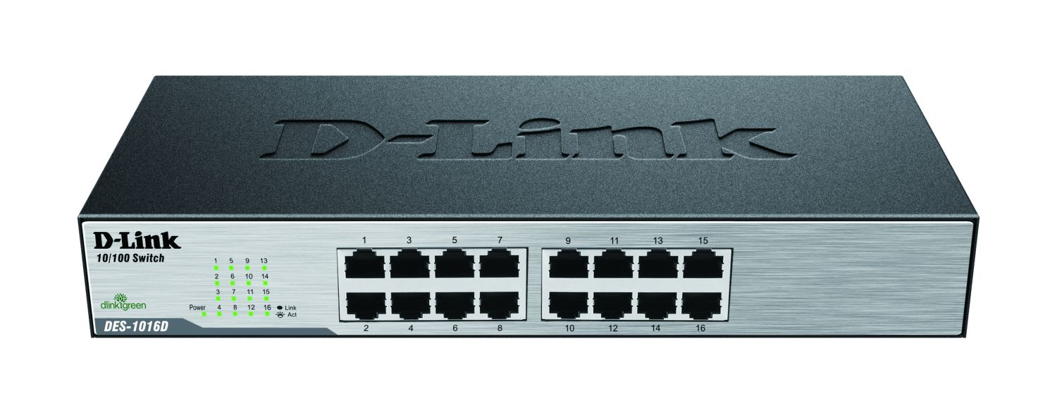 DLink Deutschland 16-Port Switch 10/100Mbit,NWay DES-1016D/E