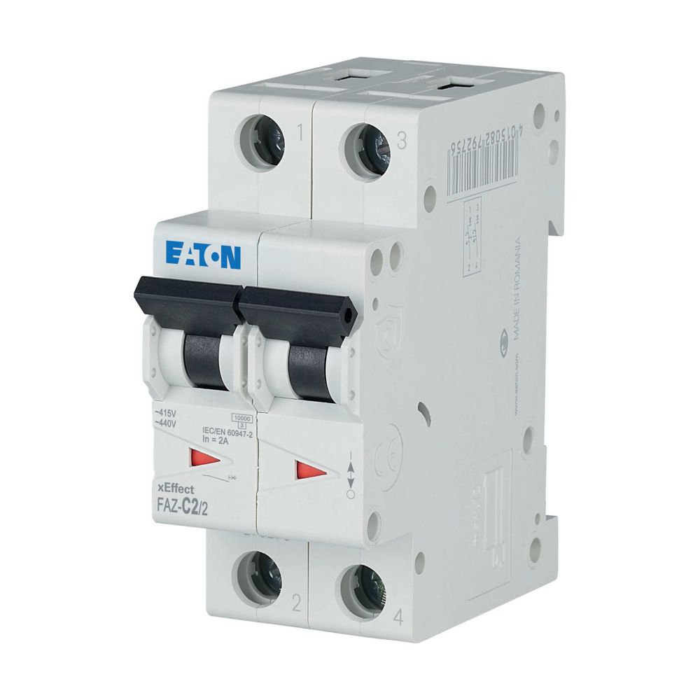 Eaton Leitungsschutzschalter C 2A, 2p FAZ-C2/2 - 278748