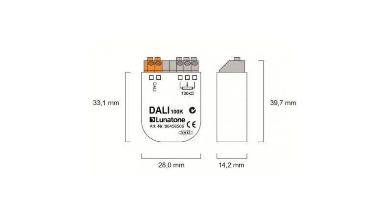 Lunatone Light Management DALI Steuermodul DALI 100k