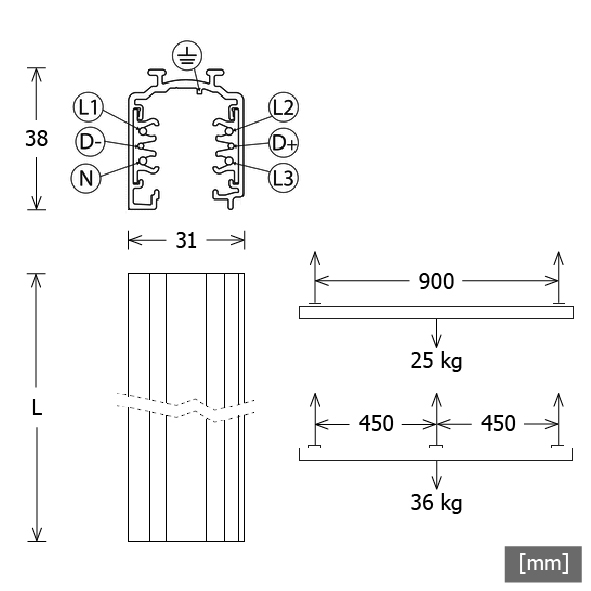 LTS Licht&Leuchten Stromschiene 1m schwarz ST-A 10/9000A-1-STsw - 659388 LTS Licht&Leuchten Stromschiene 1m schwarz ST-A 10/9000A-1-STsw - 659388