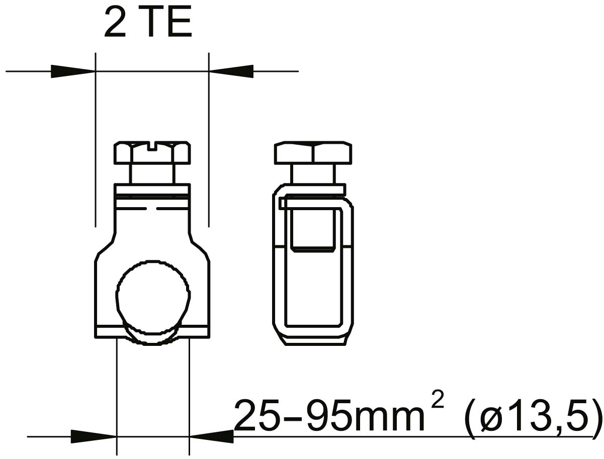 OBO Bettermann Vertr Reihen-Klemmschelle 1801 RK95 - 5015766