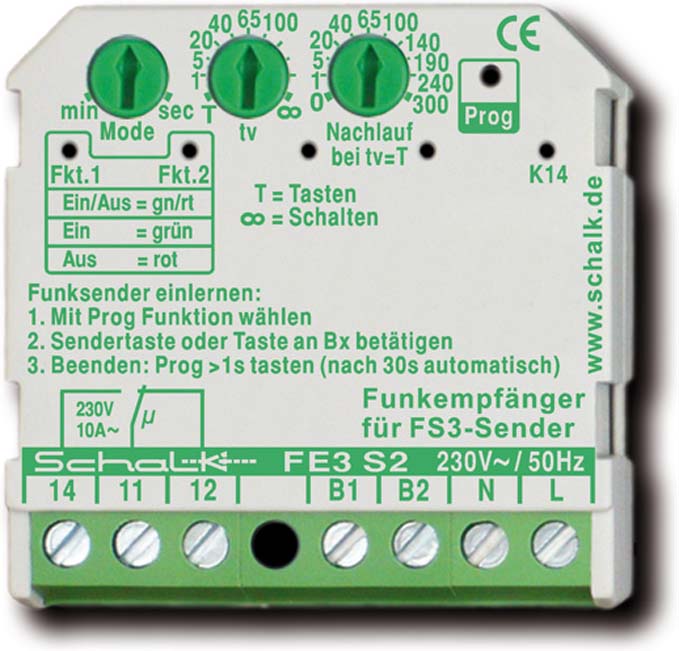 Schalk Funk-Empfängerschalter 1-Wechsler FE3 S2 - FE3S29