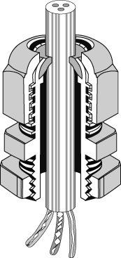 Hensel Anbaustutzen IP65 M 25x1,5 AKM 25 - 3600211