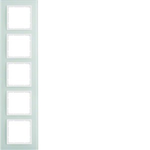 Berker Rahmen 5f. pws senkrecht/waagerecht 10156909 - 10156909