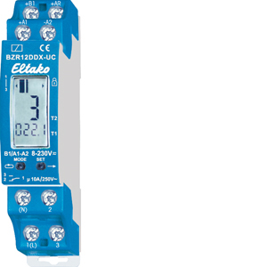 Eltako Betriebsstundenzähler m.Impulsfunktion BZR12DDX-UC - 22001430