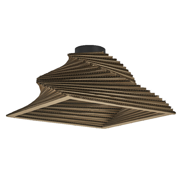 LEDVANCE Decor Cardboard Square Ceiling Turn E27 Brown - 4058075837461