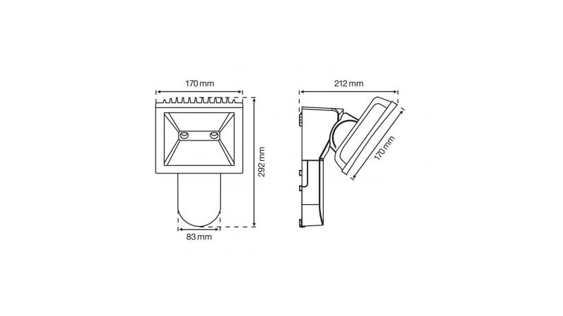 Niko T-Strahler 30 LED 4000 K weiß