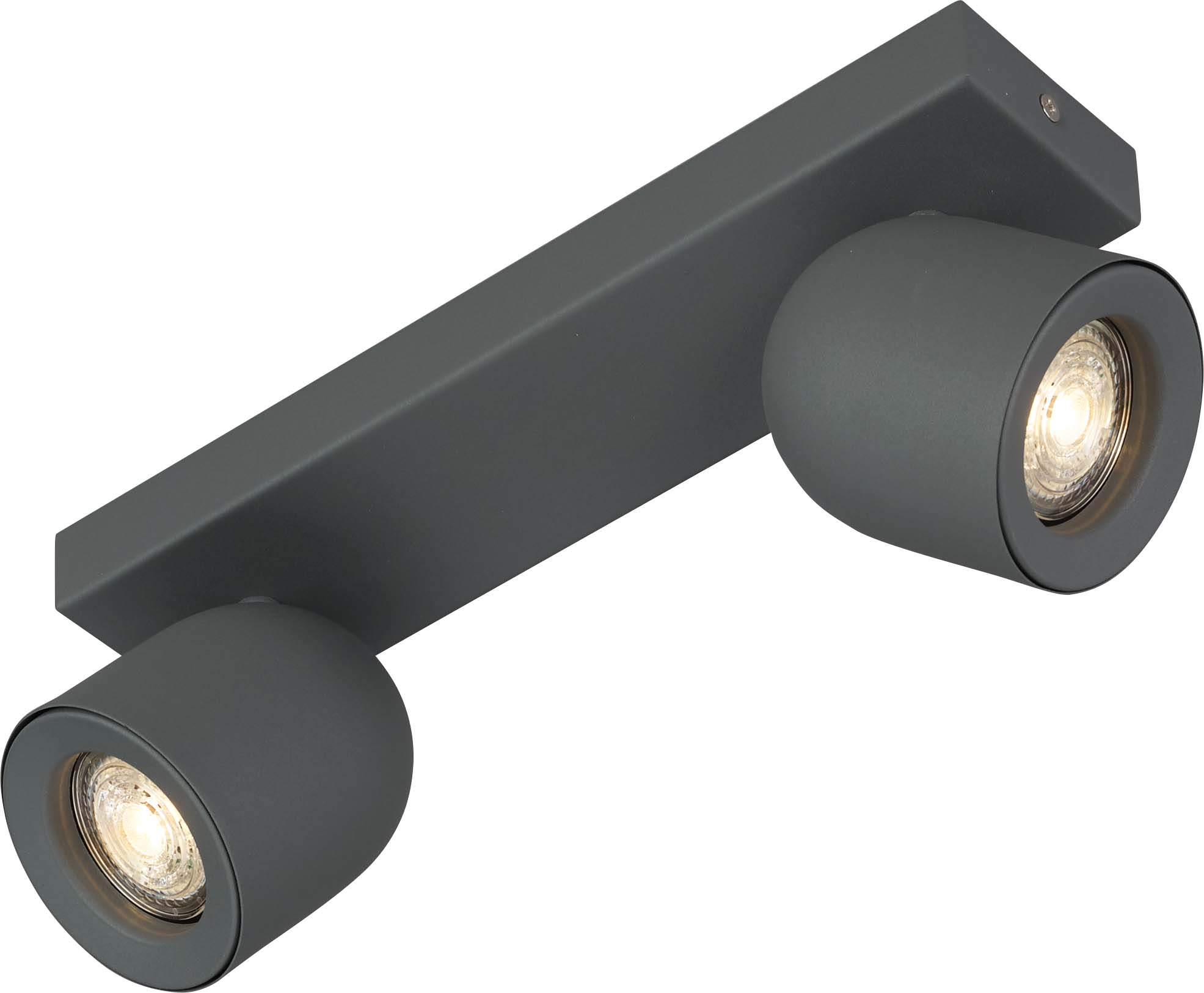 Böhmer Deckenstrahler 2xGU10 Struktur grau 42002 günstig online kaufen