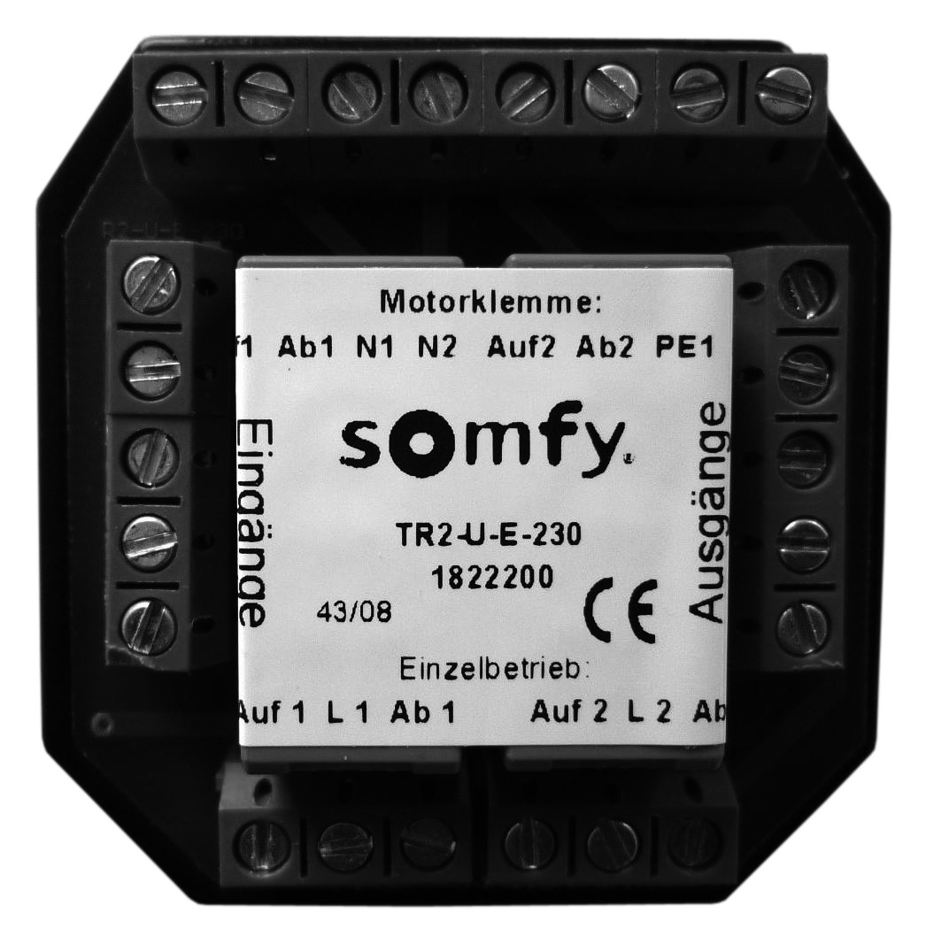 Somfy Trennrelais UP f. zwei Antriebe TR2-U-E-230