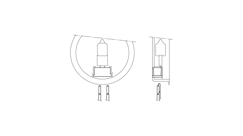 BJB Anschlusselement G4/GZ4 für NV-Halogen-Lampen - 25.274.1000.90