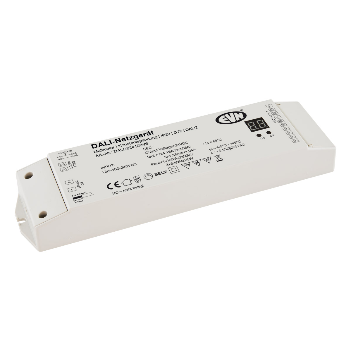 EVN Lichttechnik DALI Multicolor-EmpfÃ¤nger inkl. NetzgerÃ¤t DALD824100VS