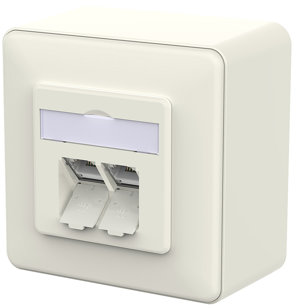 Metz Connect RJ45 Anschlussdose LSA++ reinweiß 130E380002-I