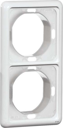 Peha Rahmen 2-fach ws waage/senkrecht D 80.672 WU W - 00362211 günstig online kaufen