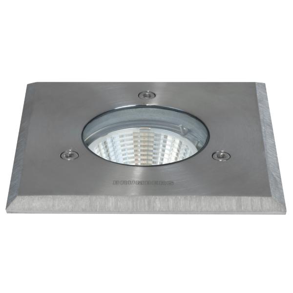 Brumberg LED in-ground luminaire, IP65, stainless steel, square - 14126224