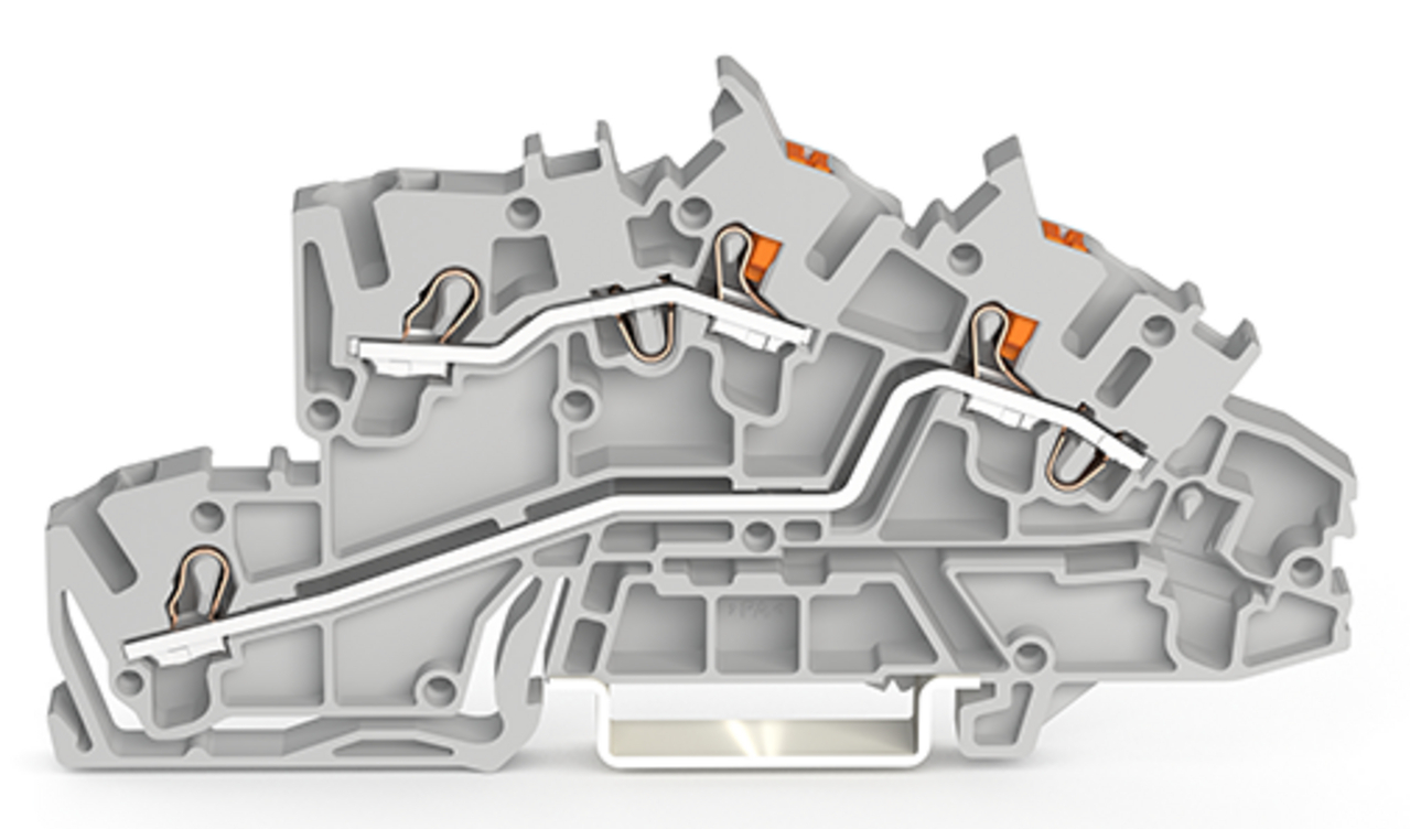 WAGO GmbH & Co. KG Installationsetagenklemme 2,5 mm² Hybrid 2203-7542