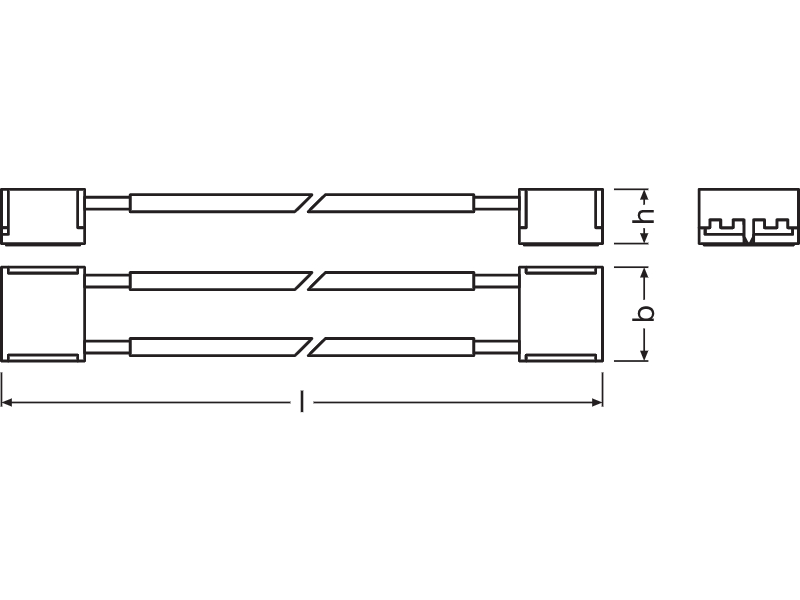 Ledvance Connectors for LED Strips Superior Class -CSW/P2/500 - 4058075304505