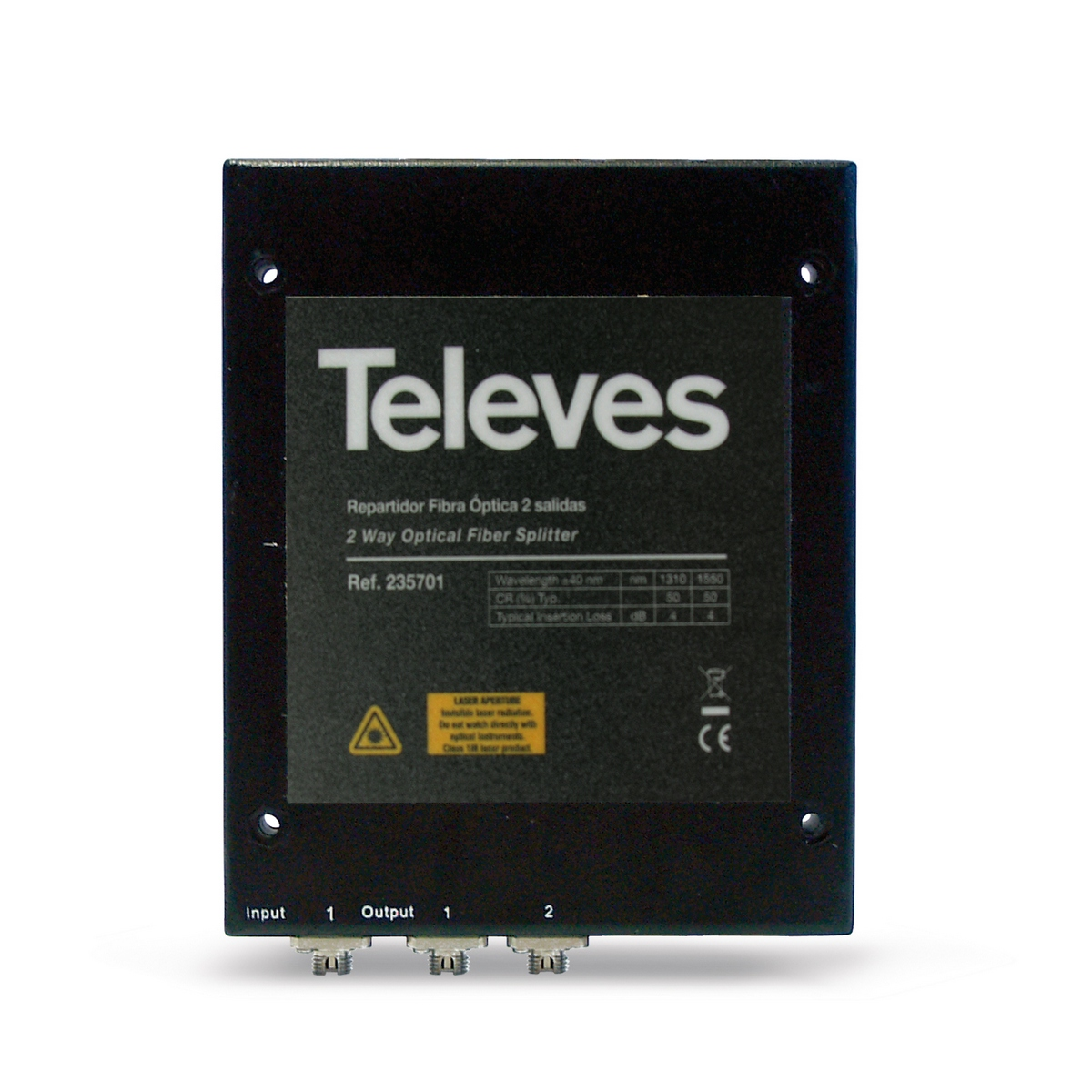 Televes Optischer Verteiler zwei Ausgänge OVT 2N