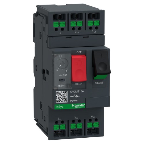 Schneider Electric Motorschutzschalter 4-6,3A Snapin GV2ME10A - GV2ME10A