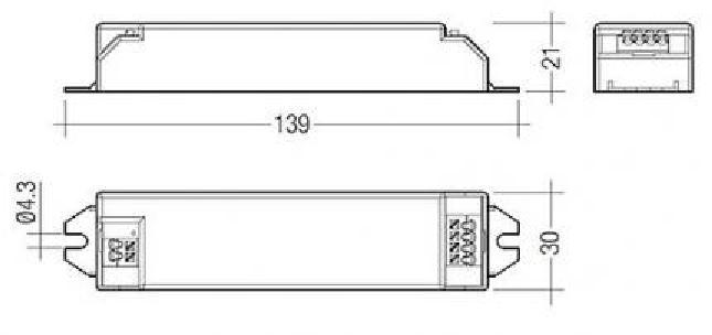 Tridonic LED-Driver LCBI 10W 500mA PHASE-CUT/1-10V LP