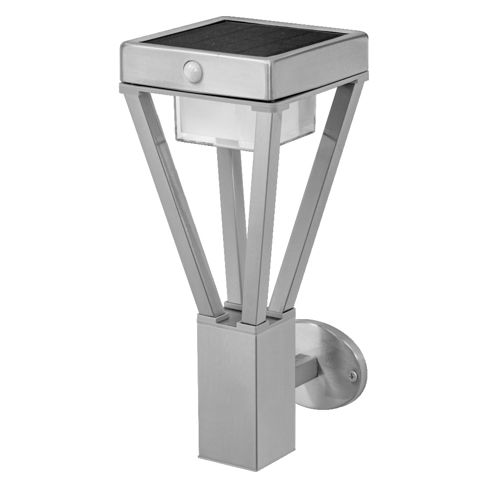 Ledvance LED outdoor wall and bollard light with solar and sensor ENDURA STYLE solar BOUQUET Wall sensor stainless steel – 4058075564503