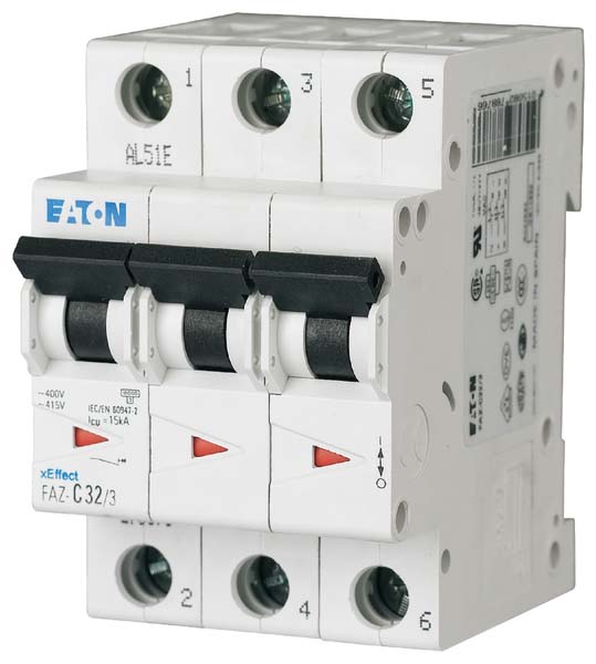 Eaton Leitungsschutzschalter C 25A, 3p FAZ-C25/3 - 278875