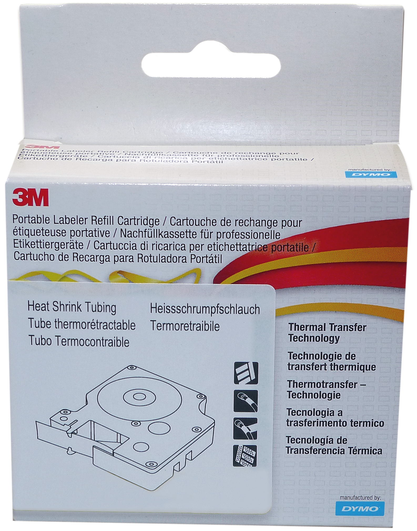 Newell Brands Schrumpfschlauch 6mm/1,5m schwarz auf weiß 18051