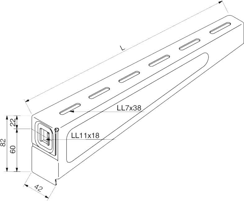 Rico Ausleger 100mm 1,5 kN 15B3-100-V