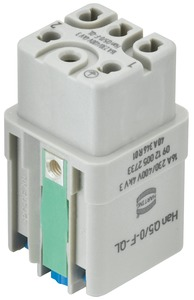 Harting Han Q 5/0 Insert female quick lock 09120052733