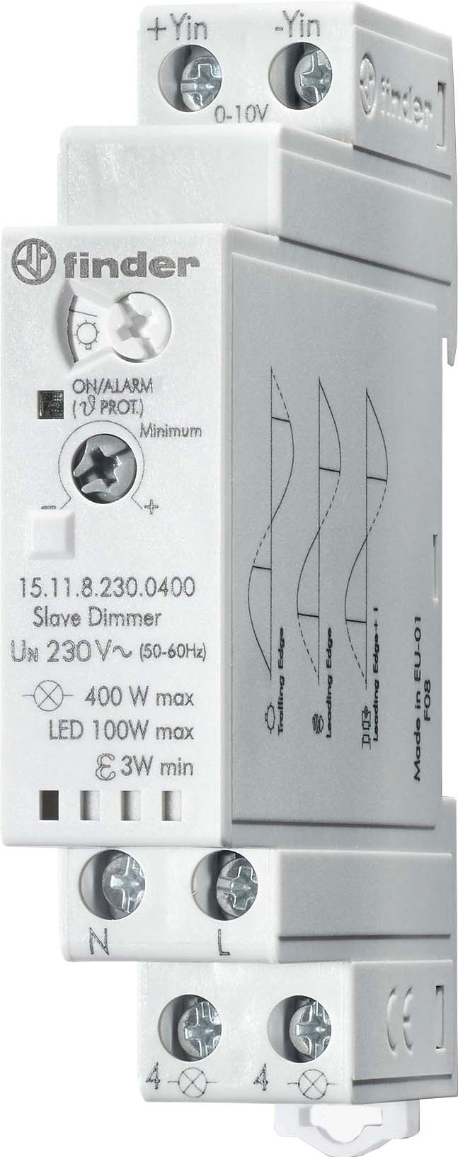 Finder Dimmer elektronisch 230VAC, 400W, Slave 15.11.8.230.0400 - 151182000000