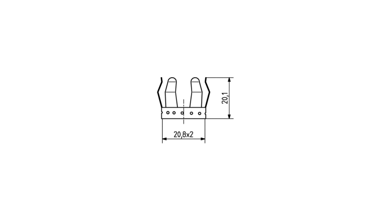 BJB Glass retaining spring with thread 20.8 x 2 mm