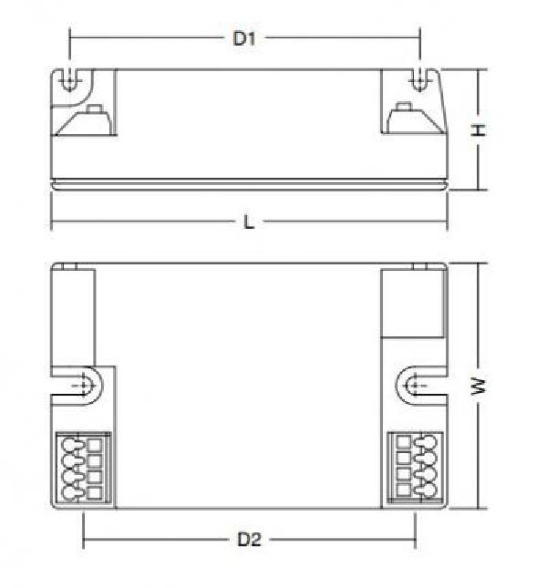 Hadler LED-Treiber Luxtronic ECG 350 / 500 / 700 mA 26 W 220-240V DALI  - 3 C 126 05 6