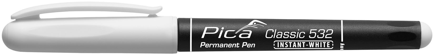 Pica-Marker Permanent Pen 1-2mm, INSTANT WHITE 532/52