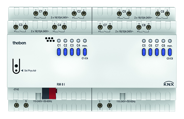 Theben Schaltaktor FIX2 Modul, KNX RM 8 I