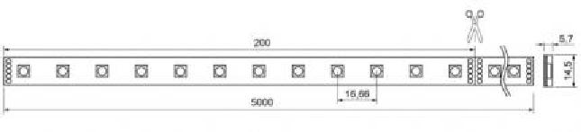 Weloom LED-Tape bunt-weiß RGBW 24V 5m 12mm IP67