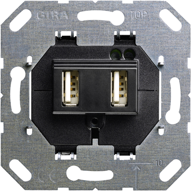 Gira USB Spannungsvers. 2fach Einsatz 235900 Gira USB Spannungsvers. 2fach Einsatz 235900