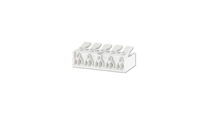 BJB 5-pole pushwire terminal blocks 46.415.1200.50