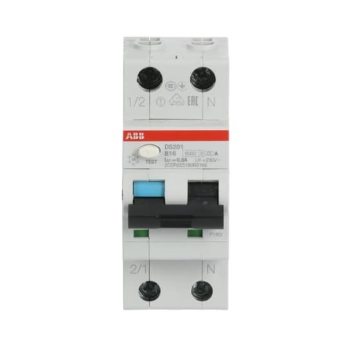 ABB Stotz S&J FI/LS-Schalter 6kA, 1p+N DS201A-B16/0,3 - 2CSR255180R3165