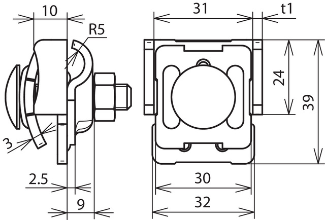 DEHN Falzklemme NIRO 0,7-8mm FKKB610KBF078V2A - 365039