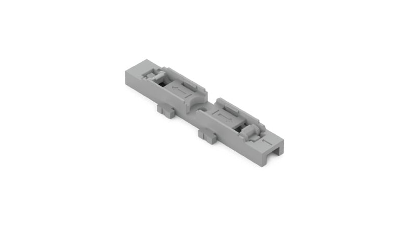 WAGO Mounting carrier 1-way screw fixing gray