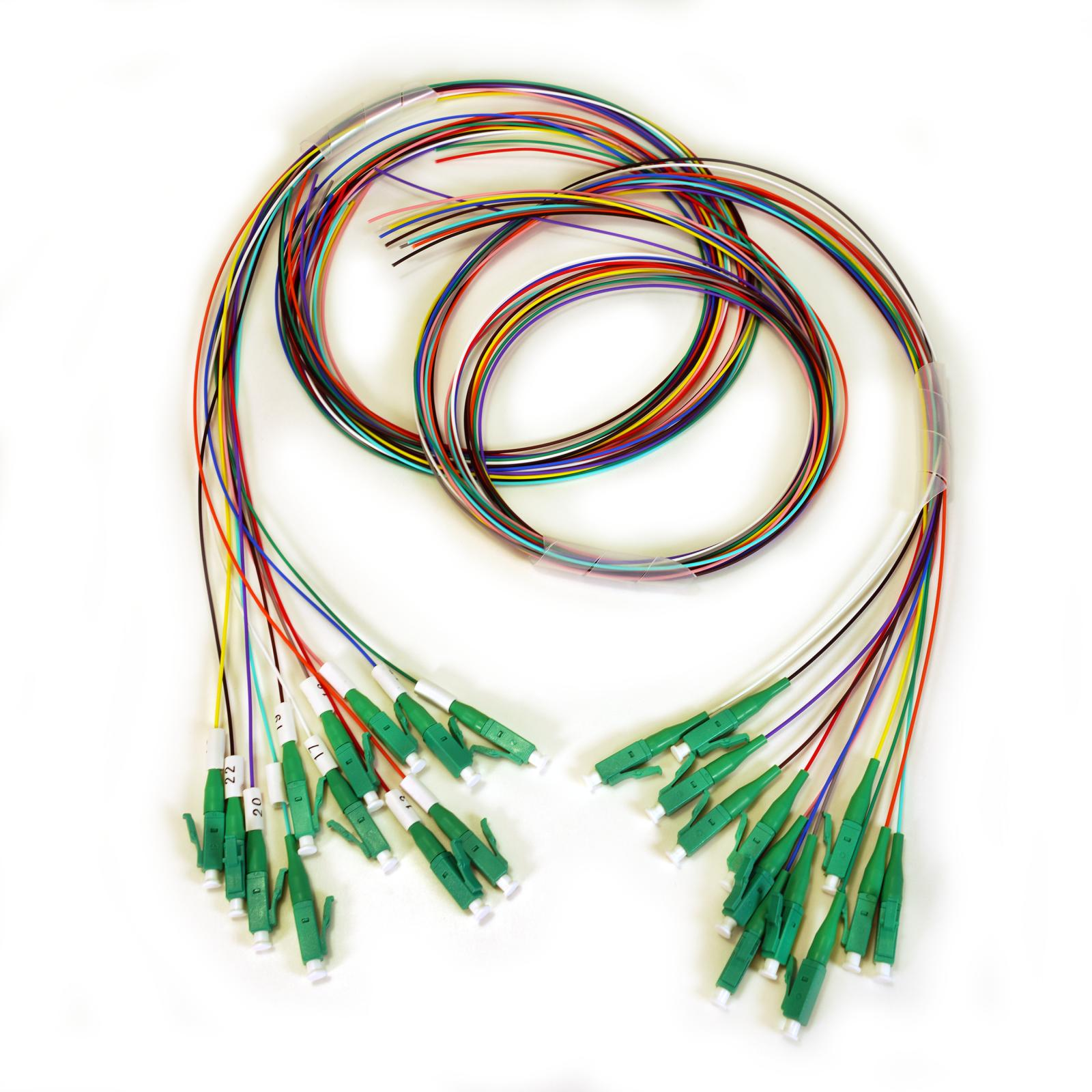 Televes Pigtail-Patchkabel SM 1m 24 Stk. LSFH LC/APC O24LCAPC1
