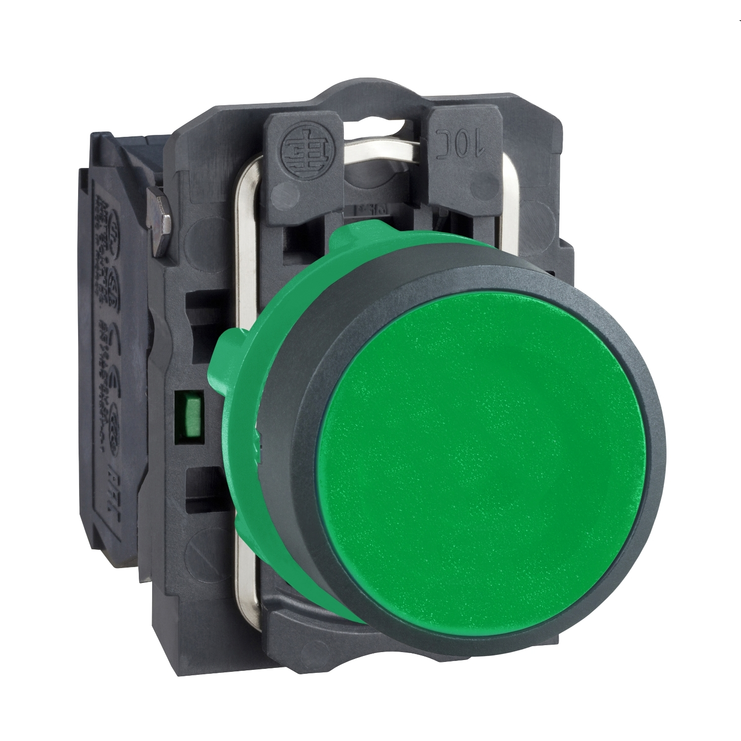 Schneider Electric Drucktaster flach, gn, 1S XB5AA31