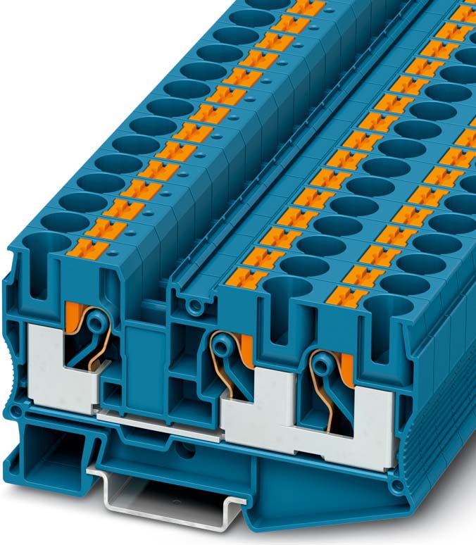 Phoenix Contact Durchgangsklemme 0,5-16qmm, AWG 20-6 PT 10-TWIN BU