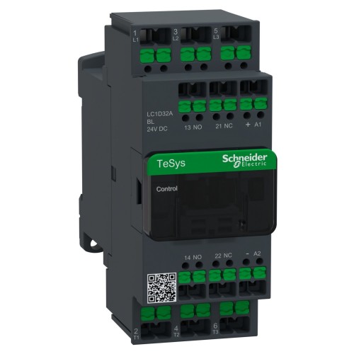 Schneider Electric Schütz 3P 32A Ac3 24V Dc Gl Snapin LC1D32ABL - LC1D32ABL
